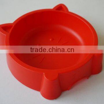 Cat Shaped Plastic Pet Bowl With Anti Skid on Bottom photo-2