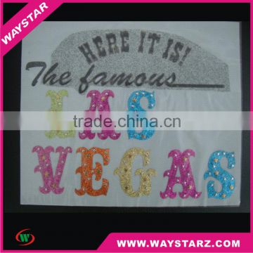 Glitter Vinyl Transfer Wholesale Custom Heat Transfer Rhinestone Transfer