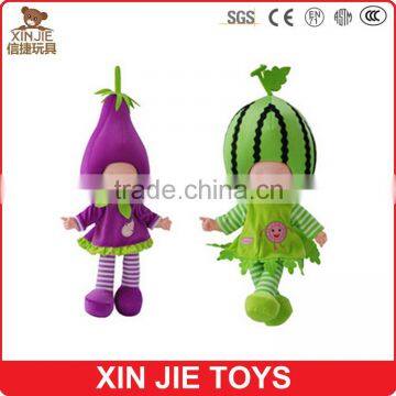 custom made plush fruit doll good quality fruit shape plush doll toy