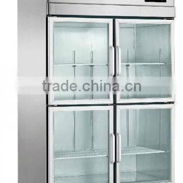 clear glass door commercial refrigerator