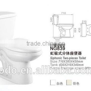 Sanitary ware ceramic two piece toilet