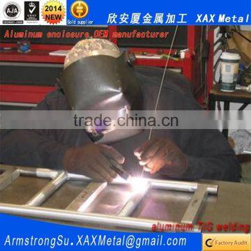 XAX14Alu OEM ODM Customized Laser Cut Bend Weld Sheet Aluminum Electric Cabinet Outer photo-4