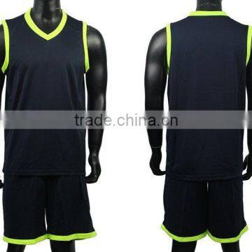 2015 fashion design custom basketball jersey men vest/short sublimation