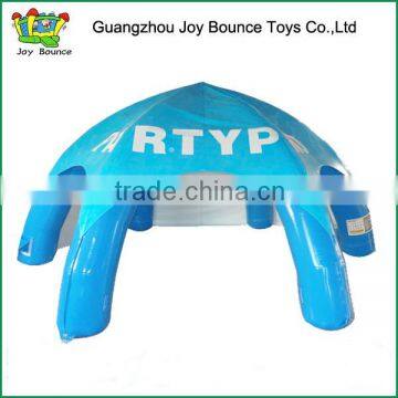 blue inflatable construction air tent for camping