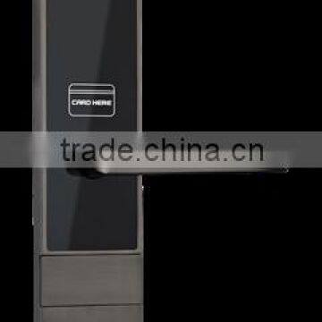 Smart card electronic lock for hotel door lock system glass panel zinc alloy