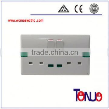 Double 13A power window switch with neon