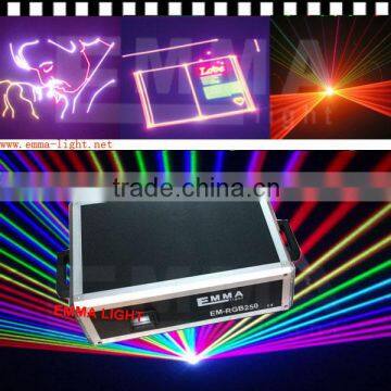 Promotion Price! Nearly 3W 3.5W RGB animation laser light projector/professional stage lighting+professional laser software