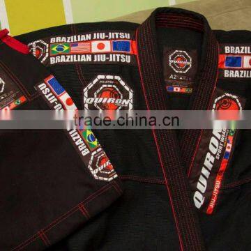 Wholesale new design custom black double weave fabric 550grams shoyoroll brazilian jiu jitsu gi