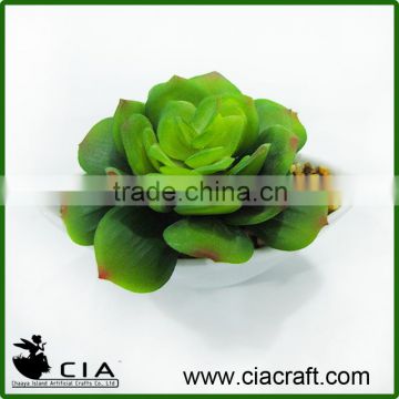 Factory price whole sale artificial potted succulents, small bonsai, Potted Artificial Short Succulent