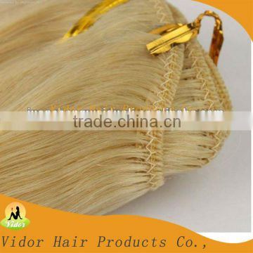 Hot Selling Wholesale 100% Hand Tied Virgin Indian Remy Hair Weft