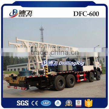 Truck Mounted 600m Dfc-600 China Factory Used Borehole Well Drilling Machine for Water Price