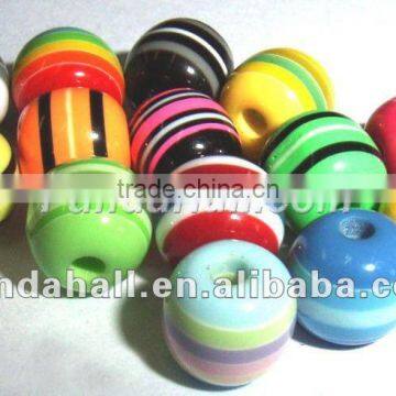 2014 New Product Striped Resin Beads Jewellry Beads Wholesale(RB010)