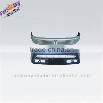 Injection molding car bumper