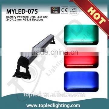 half meter dmx led bar 120*10mm led wall washer battery powered lighting bar IP20