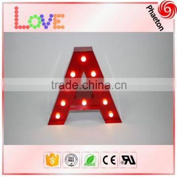 Battery operated marquee letter lights