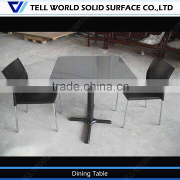 Top Quality High Glassy Man Made Stone Dining Table Italy Modern Dining Table photo-4
