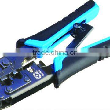 Multi-Modular RJ45 Plug Crimpings Strip& Cuts Tool