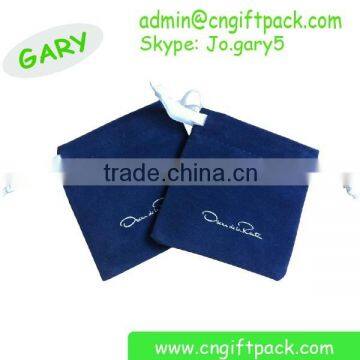 10cmx10cm Navy Small Jewelry Pouches Personalized