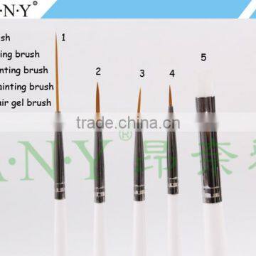 ANY Cheap 5PCS Wood Handle Nail Beauty Nail Brush for Nail Decoration photo-4