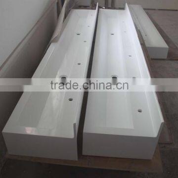 TW Custom corian solid surface rectangular bathroom sink