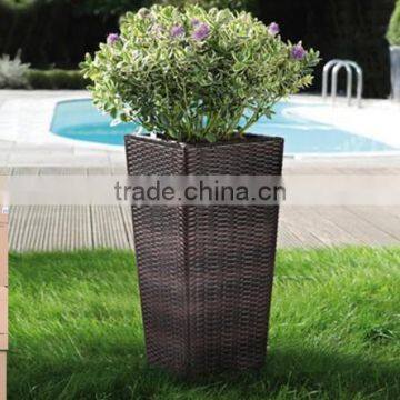 rattan flower pot