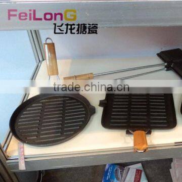 grill pan with foldable handle