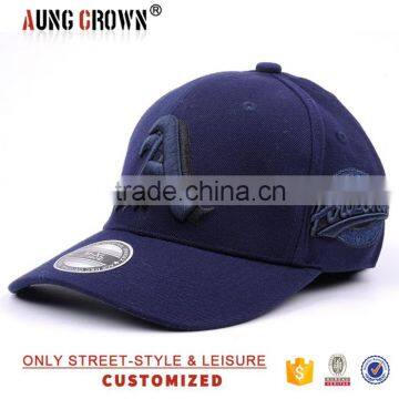 3d embroidery fitted baseball cap wholesaler