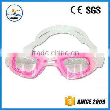 Promotional pink large children swimming goggles