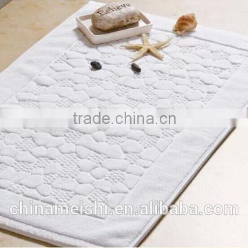 100% cotton hotel quality floor mat with jacquard