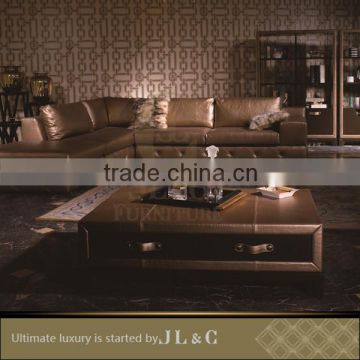 Luxury Living Room JT10-4 Newest Design Leather Cover Coffee Table With Drawer From JL&C Luxury Home Furniture