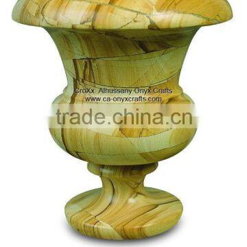 Burma Teak Marble Planter FV285