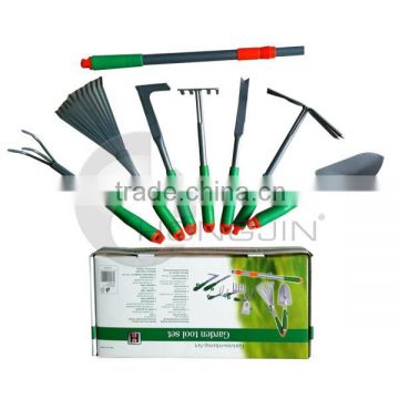 8PCS Adjustable Handle Metal Kids Garden Tool Sets