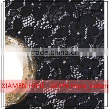 Popular design Black lace mesh fabric table runner