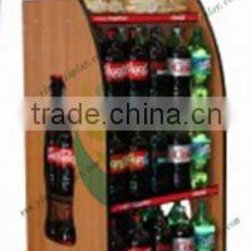 4shelf wood icon display rack beverage display rack YM4319W