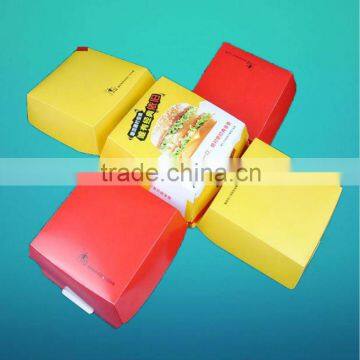 Fast food paper box, hambuger paper box