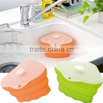 kitchenware silicone kitchen utensils foldable tools garbage bin machine box