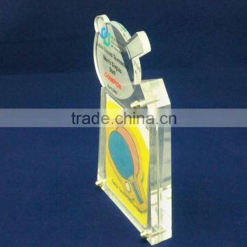 Custom Table Tennis/ Badminton Award Trophy for Wholesale photo-2