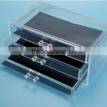 Clear cheap custom makeup organizer acrylic cosmetic for sale