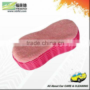 Terry Cloth Wash Sponge with Side Mesh