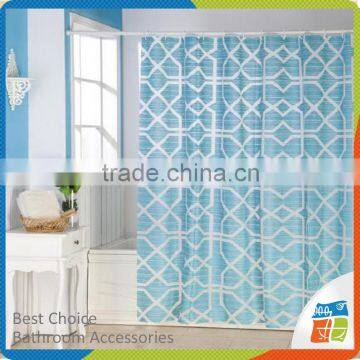 2016 latest geometry design peva shower curtain