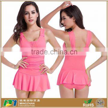 Women Plain Cozy Slimming Spandex Nylon Beach Swimwear Wholesale