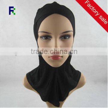 Fashion Elegant Scarf Jersey Criss Cross Ninja Amira Muslim Neck Plain Cotton Inner Hijab Cover Soft Bonnet