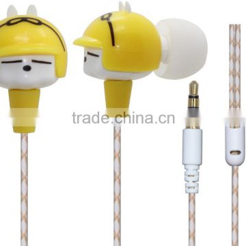 cheap stereo earbud promotion animal earbud