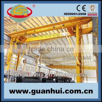 double girder bridge overhead aluminium factory crane