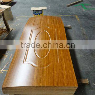 4.5mm melamine door skin in teak color