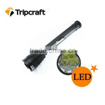 TrustFire TR - J18 7 * XM - L T6 LED Flashlight 5 Mode 8000 Lumens High Power Torch + Holster