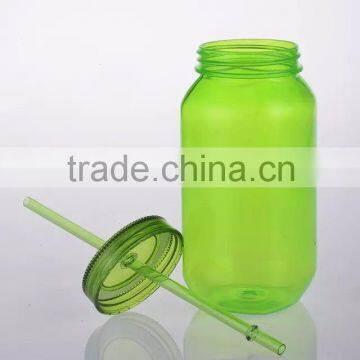 high quality 16OZ 20OZ drinkging glass mason jar with handle straw and tin lid manufacturer