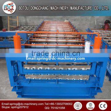 Indonesia style joint hidden type trapezoidal metal sheet roof roll forming machine,wall tile making machine,roll former