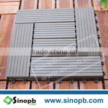 Movable Wood Composite Tile Decking Plastic Composite Deck Tile