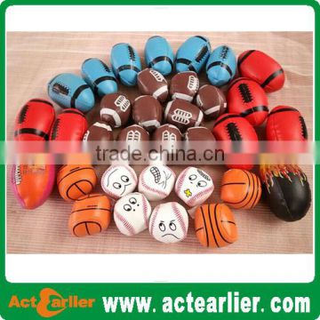 eco-friendly pp cotton soft stuffed american football toy ball